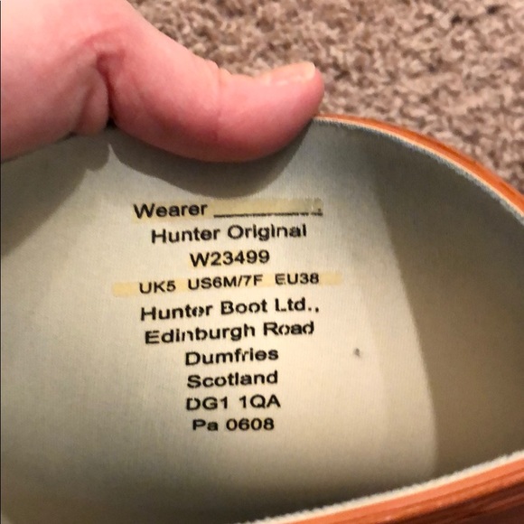 Orange Hunter boots - tall - Picture 6 of 6